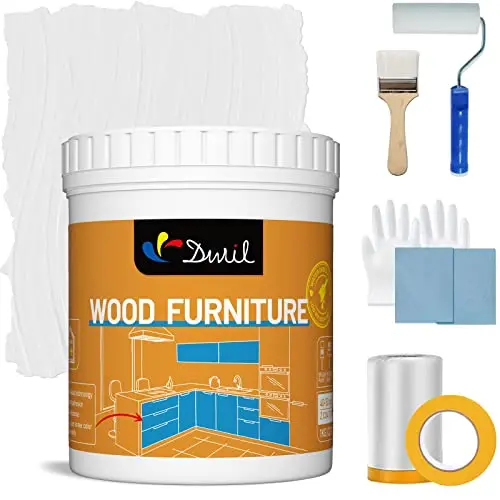 DWIL acrylic wood paint with tools for furniture and cabinets