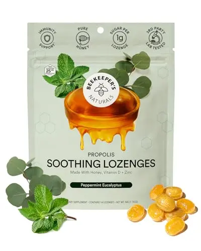 Mint Eucalyptus Cough Drops with Propolis
