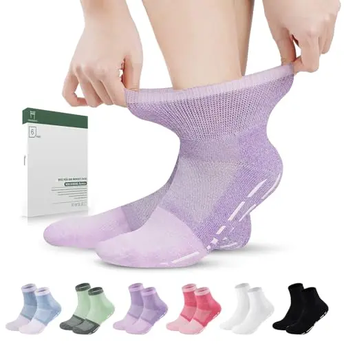 Non-Binding, Non-Slip, Bright Colors (6 Pairs)