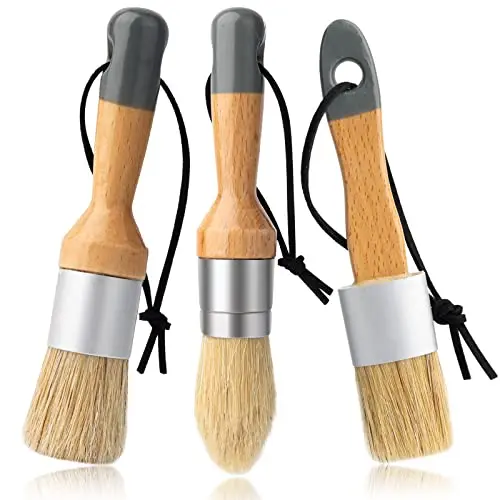 Mister Rui small chalk paint brushes with wood handles
