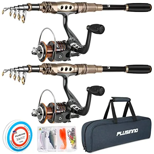 Portable set with full kit, 2 rods/reels
