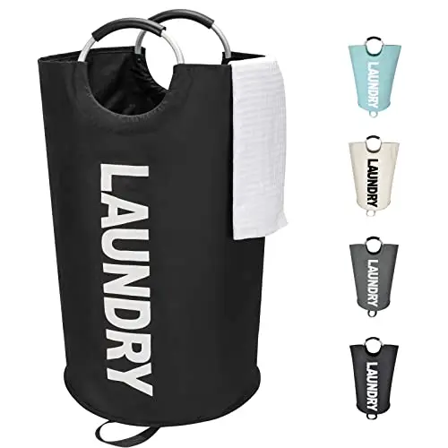 Tall, Collapsible Hamper with Soft Handle