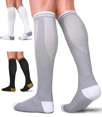 Circulation-boosting, daily-wear unisex compression socks