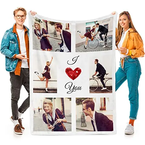 Vibrant, Soft Flannel Blanket with Custom Images
