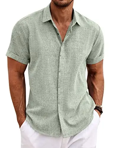 Button Up Yoga/Beach Outfit - Light Green