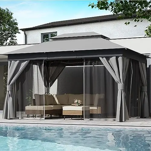 Sturdy Double-Roof, Heavy-Duty Frame, Mosquito Netting