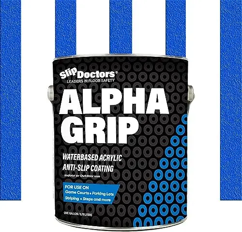 Alpha Grip Non-Slip Paint in Safety Blue color