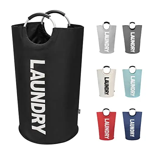 Freestanding, Foldable Tall Hamper
