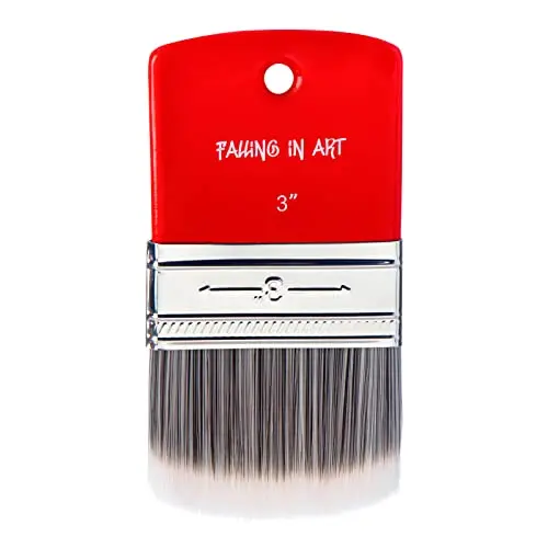 Falling in Art filbert paddle paint brush