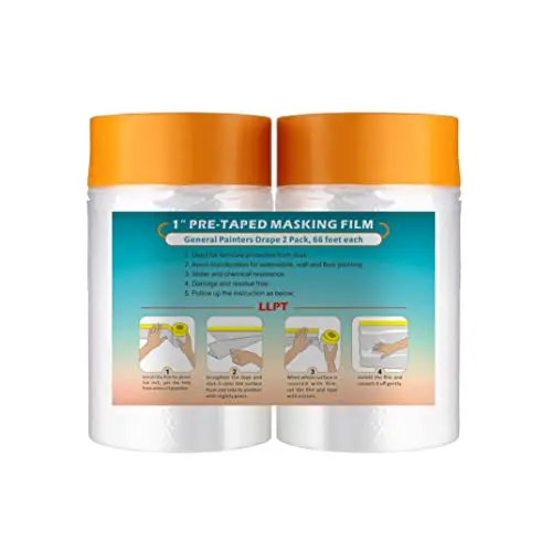 LLPT pre-taped masking film for painting protection