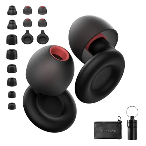 Multiple Sizes, 24 & 27dB NRR, Black Red