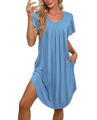 Soft Flowy Short Nightshirt