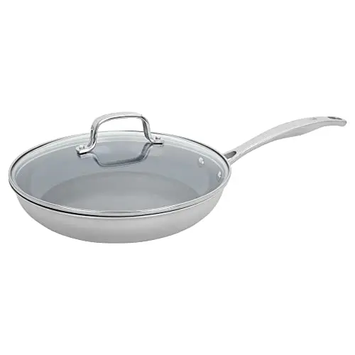 HENCKELS Clad H3 ceramic nonstick frying pan with glass lid