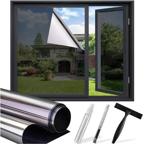 SUNBABY one way privacy window film with installation tools