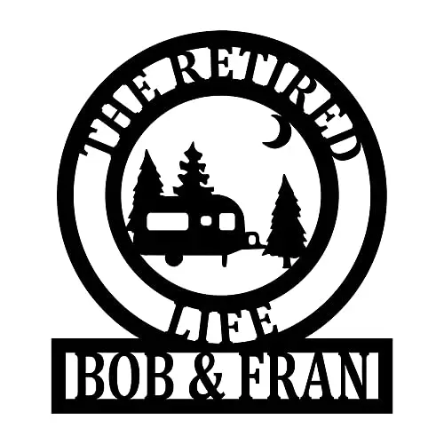 Custom All-Weather RV Campsite Sign - Made in USA