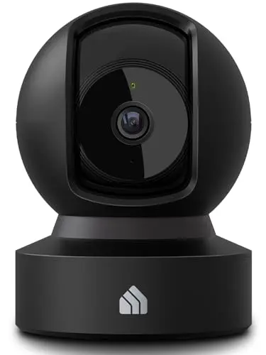 360° pan-tilt camera for maximum room coverage