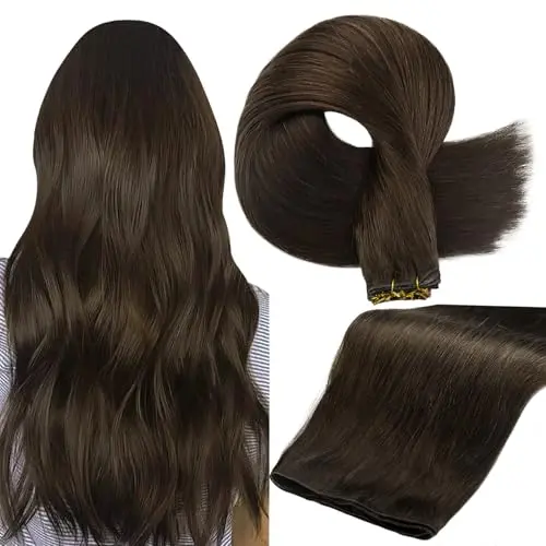Full Shine hand tied weft hair extensions for fine hair
