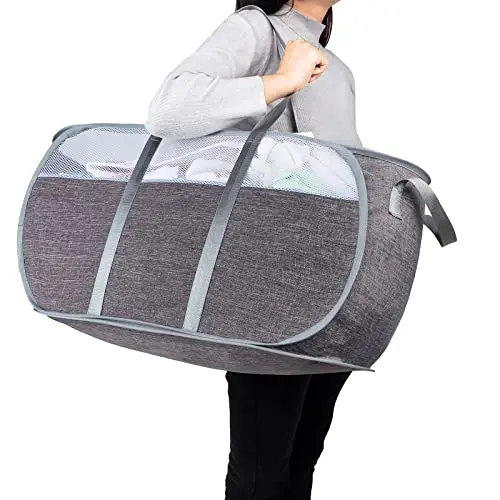 Collapsible, Easy-Carry Basket with Reinforced Handles