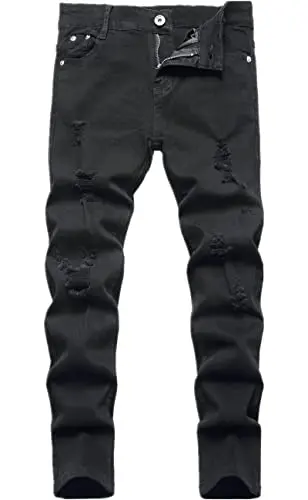 Distressed Stretch Denim, Trendy