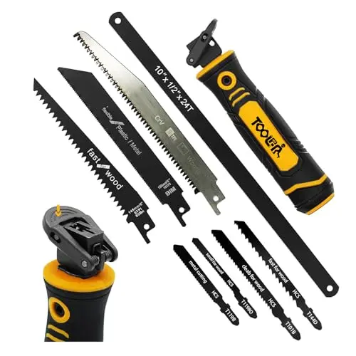 TOOLAN multi-blade hand saw with assorted blades