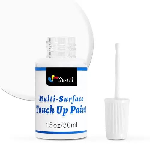 DWIL white touch up paint pen with semi-gloss finish for walls and cabinets