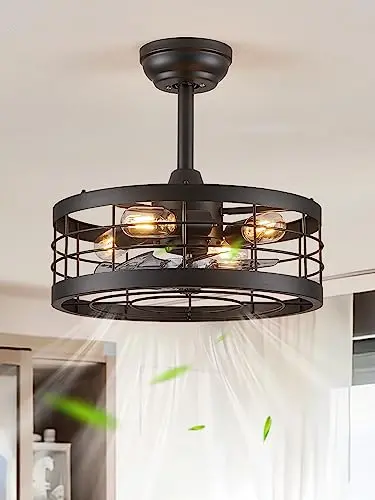 Industrial Black Farmhouse Fandelier