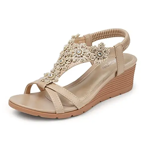 Low Wedge, Dressy-Casual Summer Sandal
