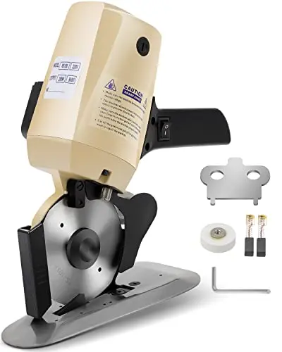 FAHKNS electric rotary fabric cutter cutting leather and multi-layer fabric