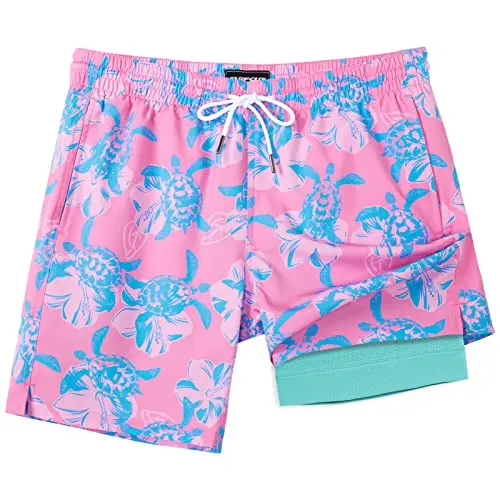 Stretch Swim Shorts with Zipper Pockets
