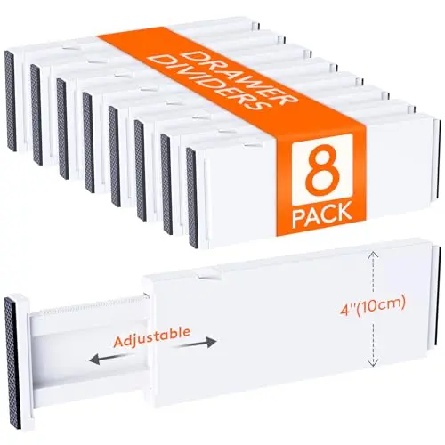 Adjustable Plastic Dividers, Tool-Free Setup