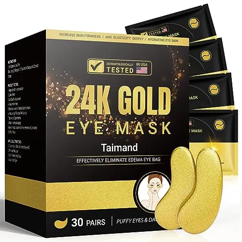 24K Gold Collagen Masks (30 Pairs)