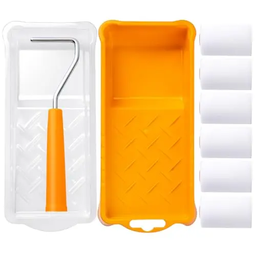 Mister Rui 2-inch foam paint roller kit for detailed cabinet work