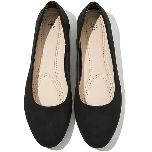 Memory Foam Round Toe Flats