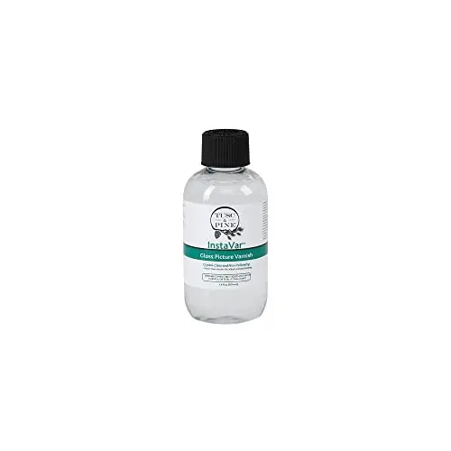 Tusc & Pine InstaVar gloss varnish bottle with archival quality label