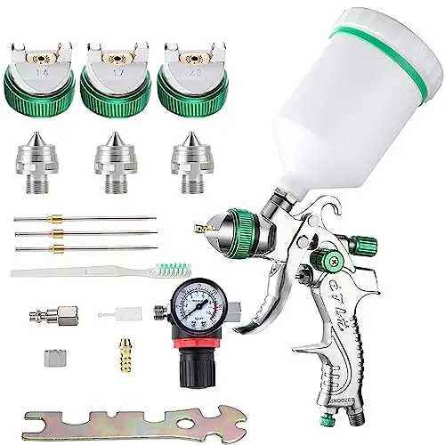 ENDOZER Professional HVLP spray gun with gauge