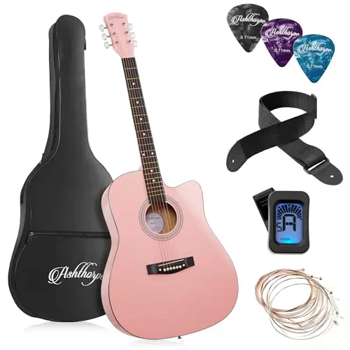 Full-Size Acoustic Starter Kit - Pink