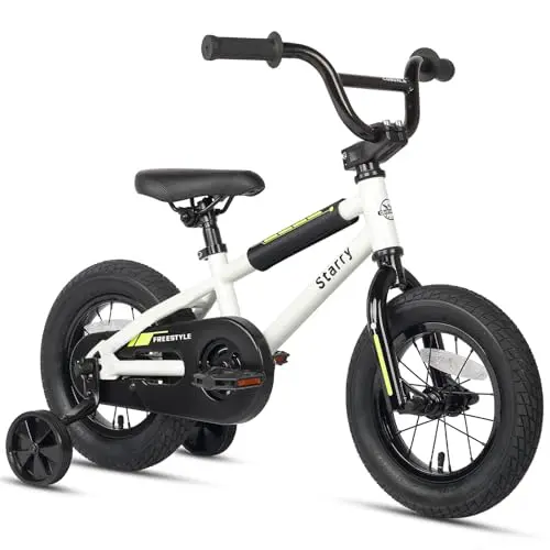 BMX Style, Training Wheels, White