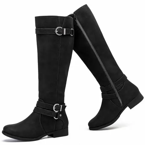 Classic knee-high boot for added coverage