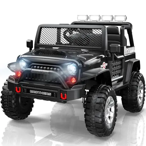 12V dual-seat truck with music modes & remote