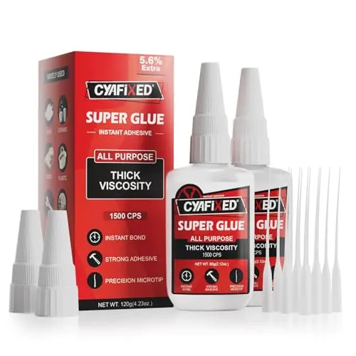 CYAFIXED Thick Super Glue bottle with precision microtip