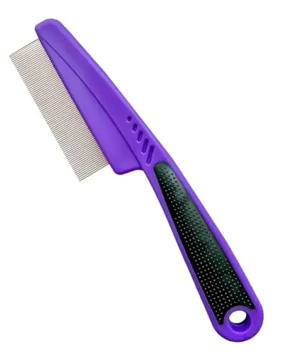 Fine Tooth, Rubber Handle, Compact