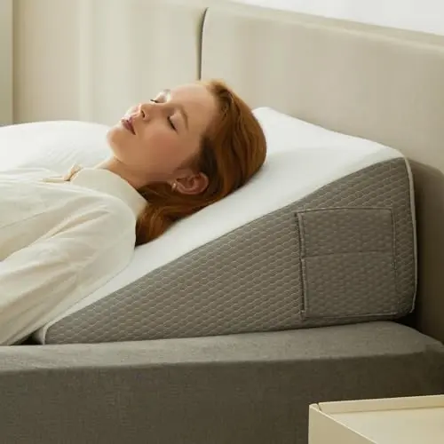 Cooling Memory Foam Wedge with Storage Pocket