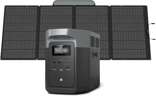 2048Wh, 3400W Peak, w/400W Solar Panel