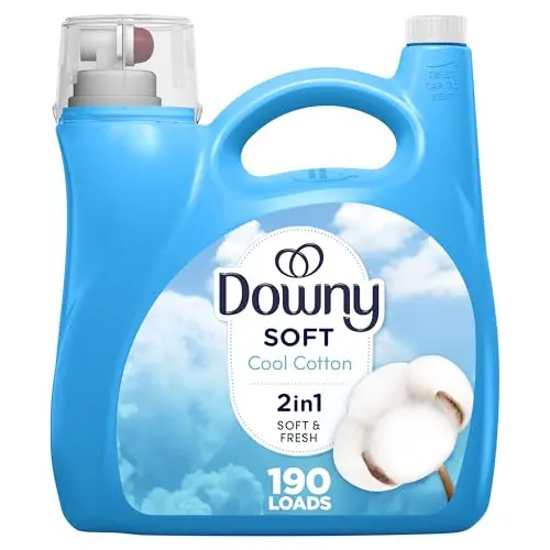 Downy Soft Cool Cotton fabric softener bottle