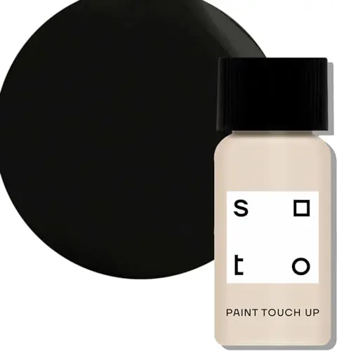 soto black touch up paint bottle with brush applicator