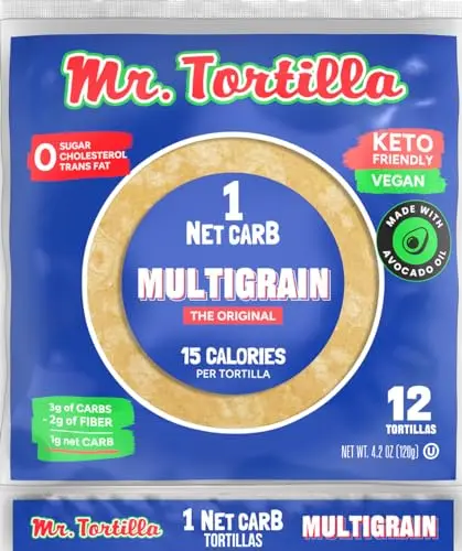 Street taco-size, 1 net carb tortilla