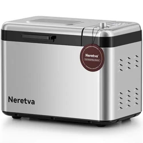 Neretva 3.3LB large capacity bread maker in silver