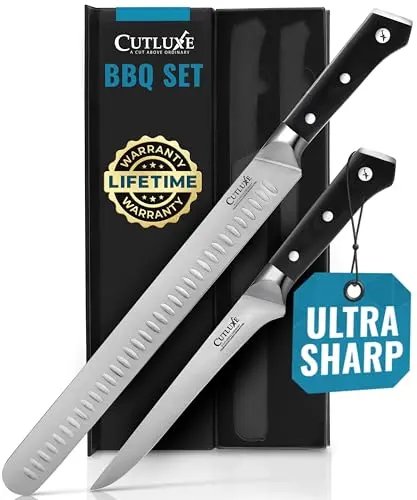 2-Piece Set: Brisket & Boning Knife, German Steel
