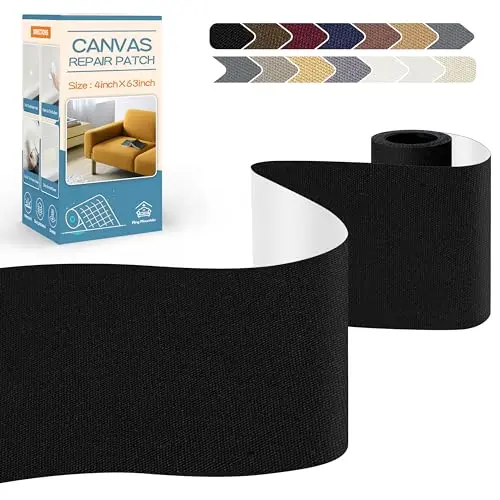 KING MOUNTAIN black canvas repair tape roll