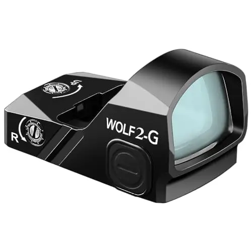 Green Circle Dot Reticle, Shake Awake, RMR Footprint